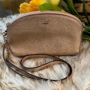Kate Spade New York Cameron Street Hilli Crossbody Rose Gold Leather